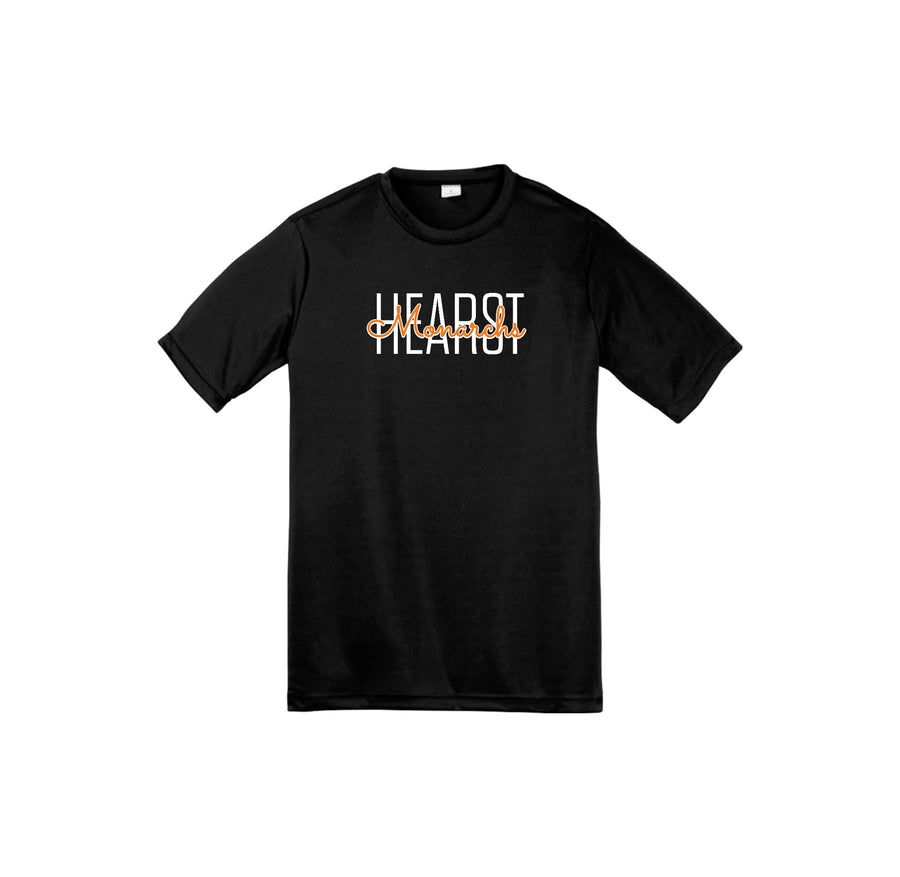 Hearst Elementary 2024-25 Spirit Wear On-Demand-Youth Unisex Dri-Fit Shirt On-Demand Cursive Typographic