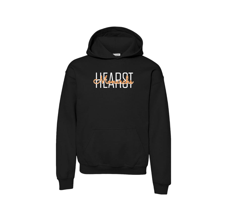 Hearst Elementary 2024-25 Spirit Wear On-Demand-Youth Unisex Hoodie On-Demand Cursive Typographic