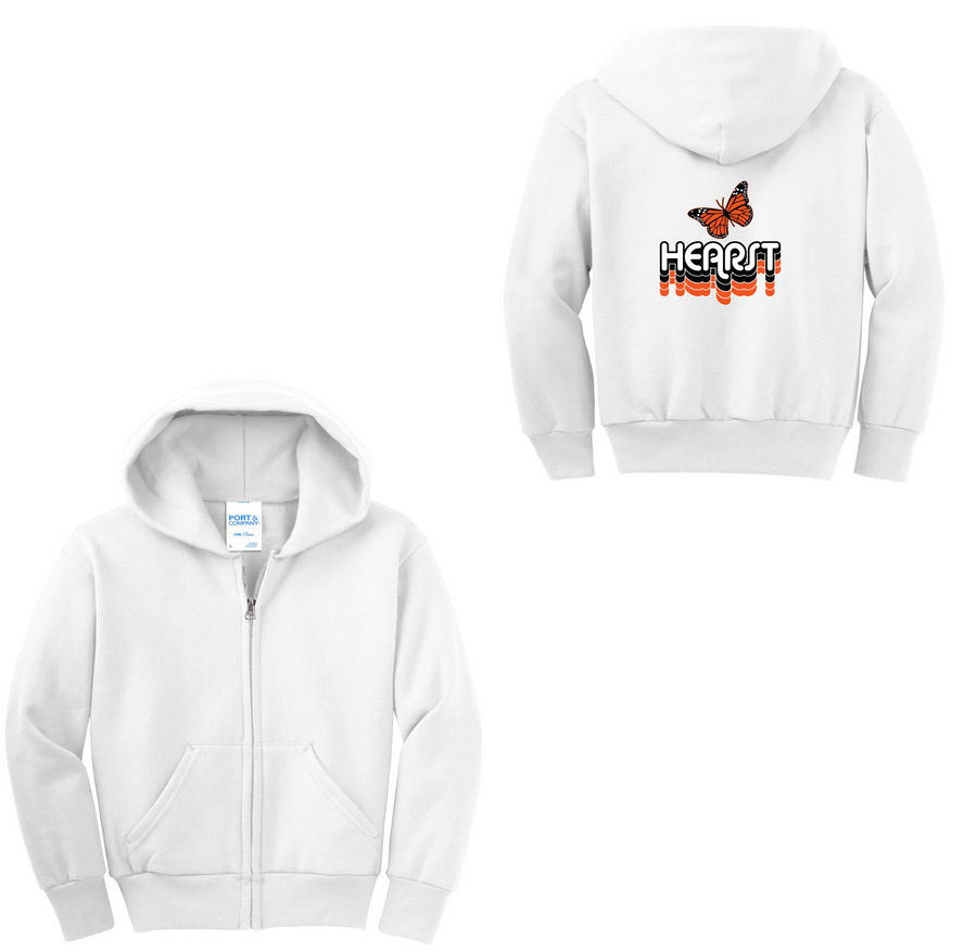 Hearst Elm-Youth Unisex Full-Zip Hooded Sweatshirt On-Demand Shadow