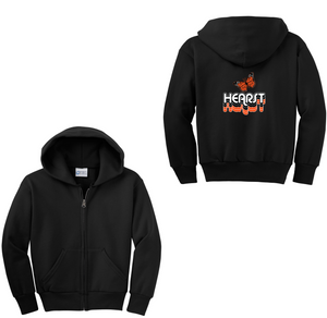 Hearst Elm-Youth Unisex Full-Zip Hooded Sweatshirt On-Demand Shadow