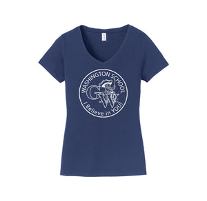 George Washington Spirit Wear 2023/24-Women's Fan Favorite V-Neck Tee On-Demand_