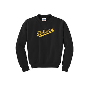 Delevan-Youth Unisex Crewneck Sweatshirt On-Demand Delevan