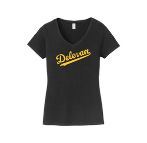 Delevan-Womens Fan Favorite V-Neck Tee On-Demand Delevan