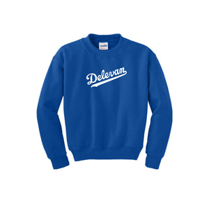 Delevan-Youth Unisex Crewneck Sweatshirt On-Demand Delevan