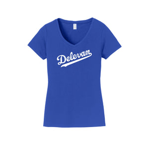 Delevan-Womens Fan Favorite V-Neck Tee On-Demand Delevan