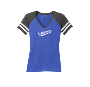 Delevan-Womens Premium Game V-Neck Tee On-Demand Delevan