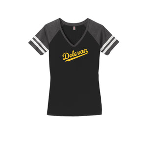 Delevan-Womens Premium Game V-Neck Tee On-Demand Delevan