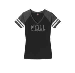 Neill Elementary Spirit Wear 2023/24 On-Demand-Womens Premium Game V-Neck Tee On-Demand