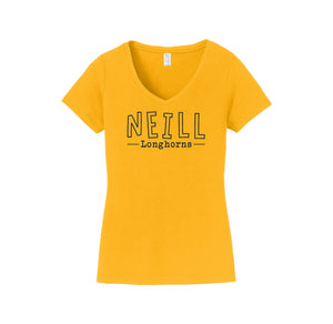 Neill Elementary Spirit Wear 2023/24 On-Demand-Womens Fan Favorite V-Neck Tee On-Demand