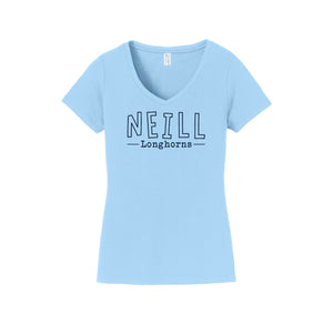 Neill Elementary Spirit Wear 2023/24 On-Demand-Womens Fan Favorite V-Neck Tee On-Demand