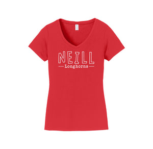 Neill Elementary Spirit Wear 2023/24 On-Demand-Womens Fan Favorite V-Neck Tee On-Demand