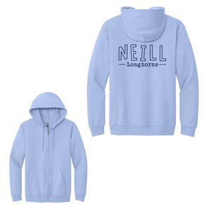 Neill Elementary Spirit Wear 2023/24 On-Demand-Adult Unisex Full-Zip Hooded Sweatshirt On-Demand