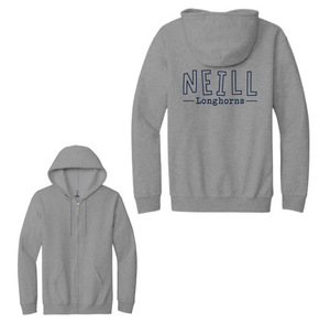 Neill Elementary Spirit Wear 2023/24 On-Demand-Adult Unisex Full-Zip Hooded Sweatshirt On-Demand