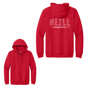 Neill Elementary Spirit Wear 2023/24 On-Demand-Adult Unisex Full-Zip Hooded Sweatshirt On-Demand