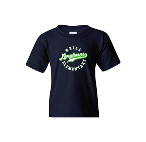 Neill Elementary Spirit Wear 2023/24 On-Demand-Youth Unisex T-Shirt On-Demand Lime Logo