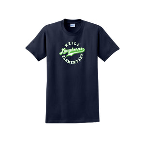 Neill Elementary Spirit Wear 2023/24 On-Demand-Adult Unisex T-Shirt On-Demand Lime Logo