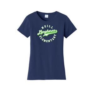 Neill Elementary Spirit Wear 2023/24 On-Demand-Womens Fan Favorite Tee On-Demand Lime Logo