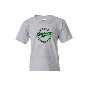 Neill Elementary Spirit Wear 2023/24 On-Demand-Youth Unisex T-Shirt On-Demand Lime Logo