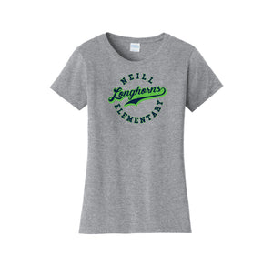 Neill Elementary Spirit Wear 2023/24 On-Demand-Womens Fan Favorite Tee On-Demand Lime Logo