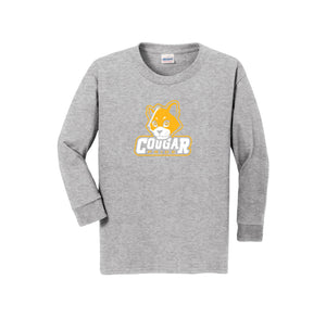 Kapowsin Elementary Spirit Wear 2023-24 On-Demand-Youth Unisex Long Sleeve Tee On-Demand Cougar Mascot