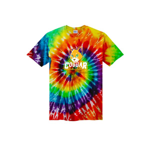 Kapowsin Elementary Spirit Wear 2023-24 On-Demand-Youth Unisex Tie-Dye Shirt On-Demand Cougar Mascot