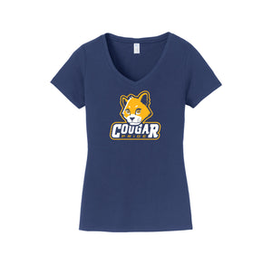 Kapowsin Elementary Spirit Wear 2023-24 On-Demand-Womens Fan Favorite V-Neck Tee On-Demand Cougar Mascot