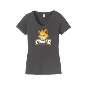 Kapowsin Elementary Spirit Wear 2023-24 On-Demand-Womens Fan Favorite V-Neck Tee On-Demand Cougar Mascot