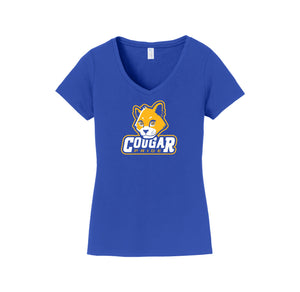 Kapowsin Elementary Spirit Wear 2023-24 On-Demand-Womens Fan Favorite V-Neck Tee On-Demand Cougar Mascot