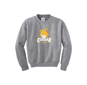 Kapowsin Elementary Spirit Wear 2023-24 On-Demand-Youth Unisex Crewneck Sweatshirt On-Demand Cougar Mascot