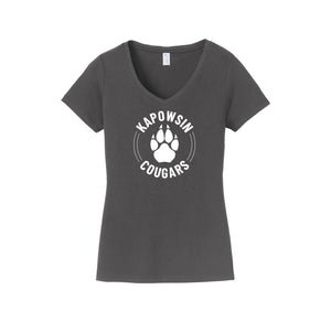 Kapowsin Elementary Spirit Wear 2023-24 On-Demand-Womens Fan Favorite V-Neck Tee On-Demand Paw