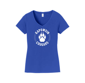 Kapowsin Elementary Spirit Wear 2023-24 On-Demand-Womens Fan Favorite V-Neck Tee On-Demand Paw