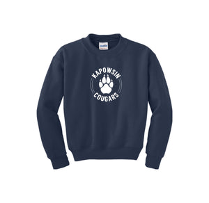 Kapowsin Elementary Spirit Wear 2023-24 On-Demand-Youth Unisex Crewneck Sweatshirt On-Demand Paw