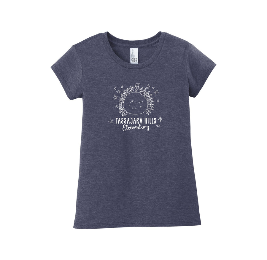 Tassajara-Girls Youth Premium Tee On-Demand Earth Logo