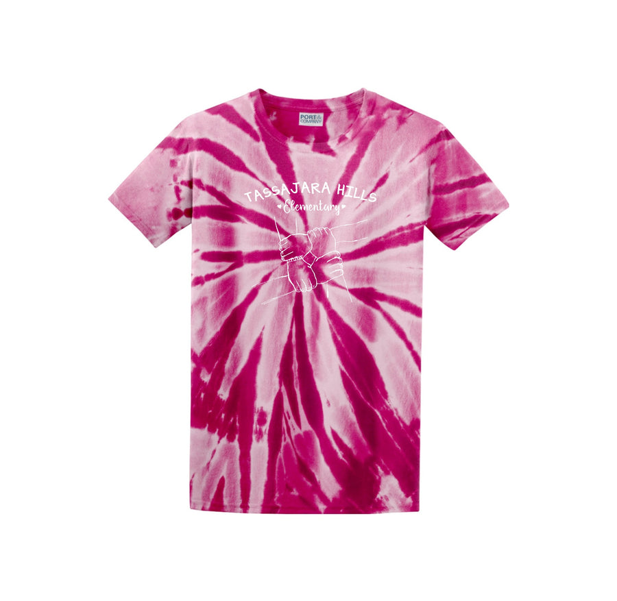 Tassajara-Adult Unisex Tie-Dye Shirt On-Demand Hands Logo