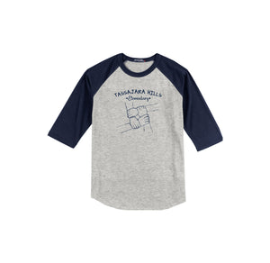 Tassajara-Adult Unisex Baseball Tee On-Demand Hands Logo