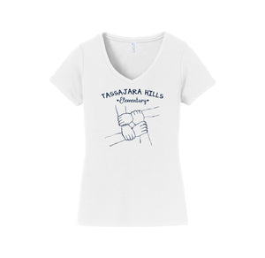 Tassajara-Womens Fan Favorite V-Neck Tee On-Demand Hands Logo