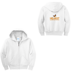 Hearst Elementary 2024-25 Spirit Wear On-Demand-Adult Unisex Full-Zip Hooded Sweatshirt On-Demand HES