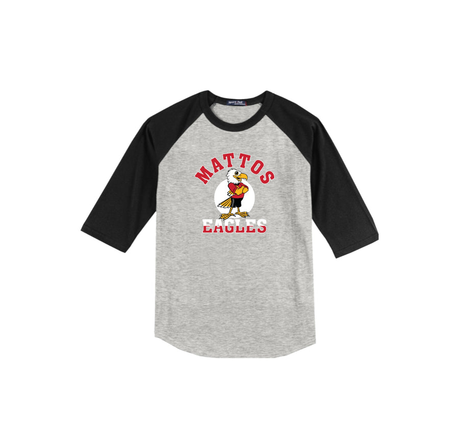 Mattos Elementary Spirt Wear On-Demand-Adult Unisex Baseball Tee On-Demand