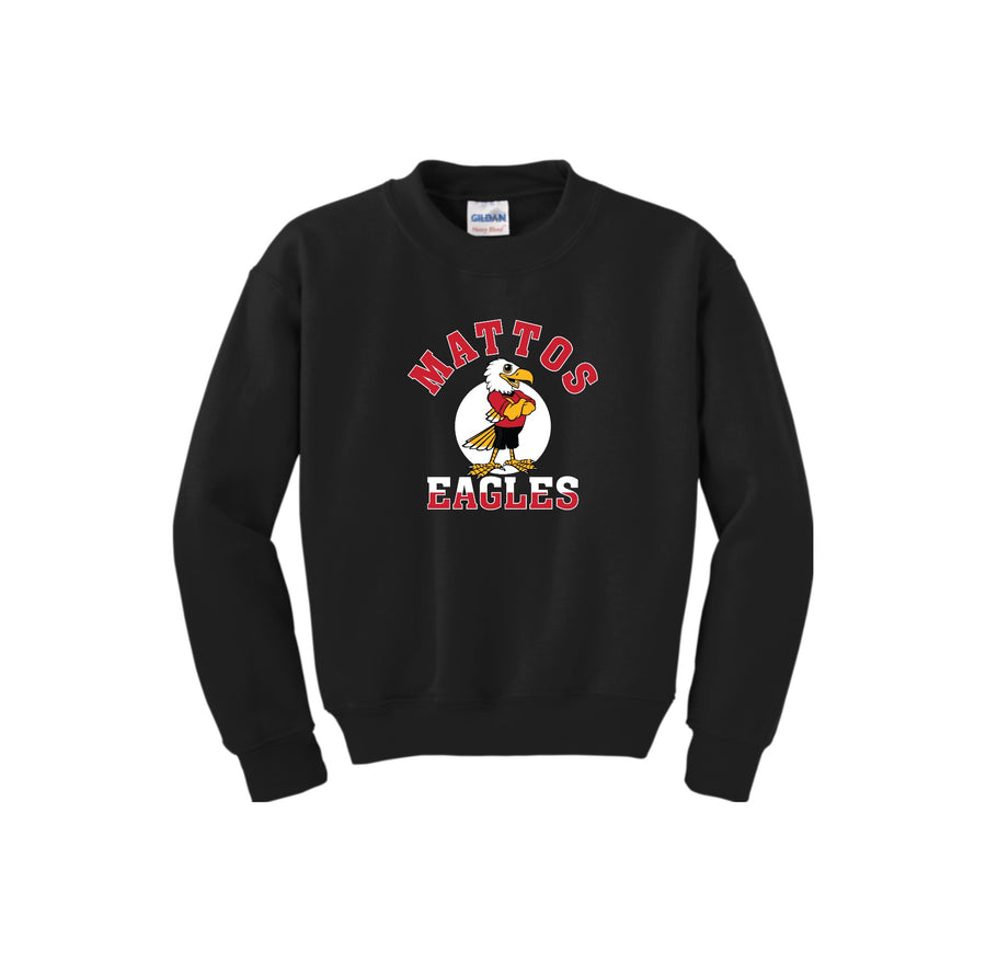 Mattos Elementary Spirt Wear On-Demand-Youth Unisex Crewneck Sweatshirt On-Demand