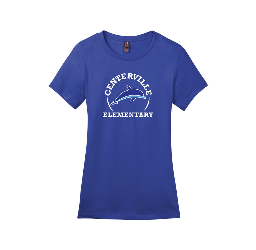 Centerville Elementary Spirit Wear On- Demand-Women's Premium Tee On-Demand_Circle Logo