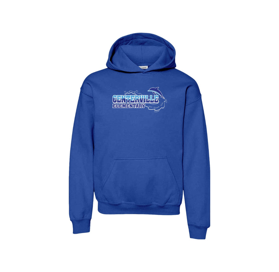 Centerville Elementary Spirit Wear On- Demand-Youth Unisex Hoodie On-Demand_Water Logo