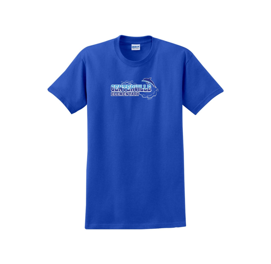 Centerville Elementary Spirit Wear On- Demand-Adult Unisex T-Shirt On-Demand_Water Logo