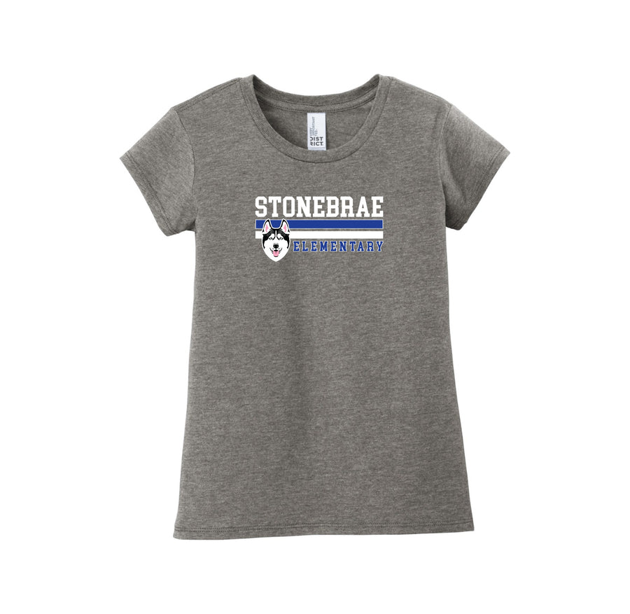 Stonebrae Elementary Spirit Wear 2023-24 On-Demand-Girls Youth Premium Tee On-Demand