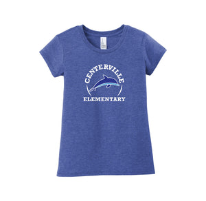 Centerville Elementary Spirit Wear On- Demand-Girls Youth Premium Tee On-Demand_Circle Logo