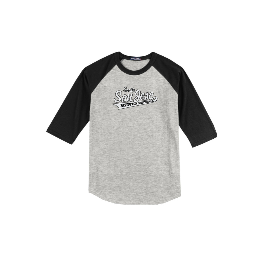 SSJSB-Adult Unisex Baseball Tee On-Demand WHITE Logo