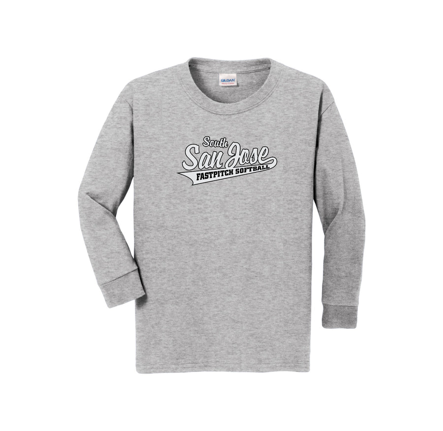 SSJSB-Youth Unisex Long Sleeve Tee On-Demand WHITE Logo