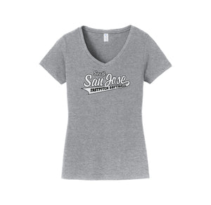 SSJSB 2024 On-Demand Store-Womens Fan Favorite V-Neck Tee On-Demand WHITE Logo