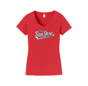 SSJSB 2024 On-Demand Store-Womens Fan Favorite V-Neck Tee On-Demand WHITE Logo