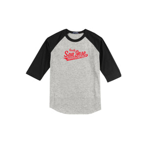 SSJSB 2024 On-Demand Store-Adult Unisex Baseball Tee On-Demand RED Logo