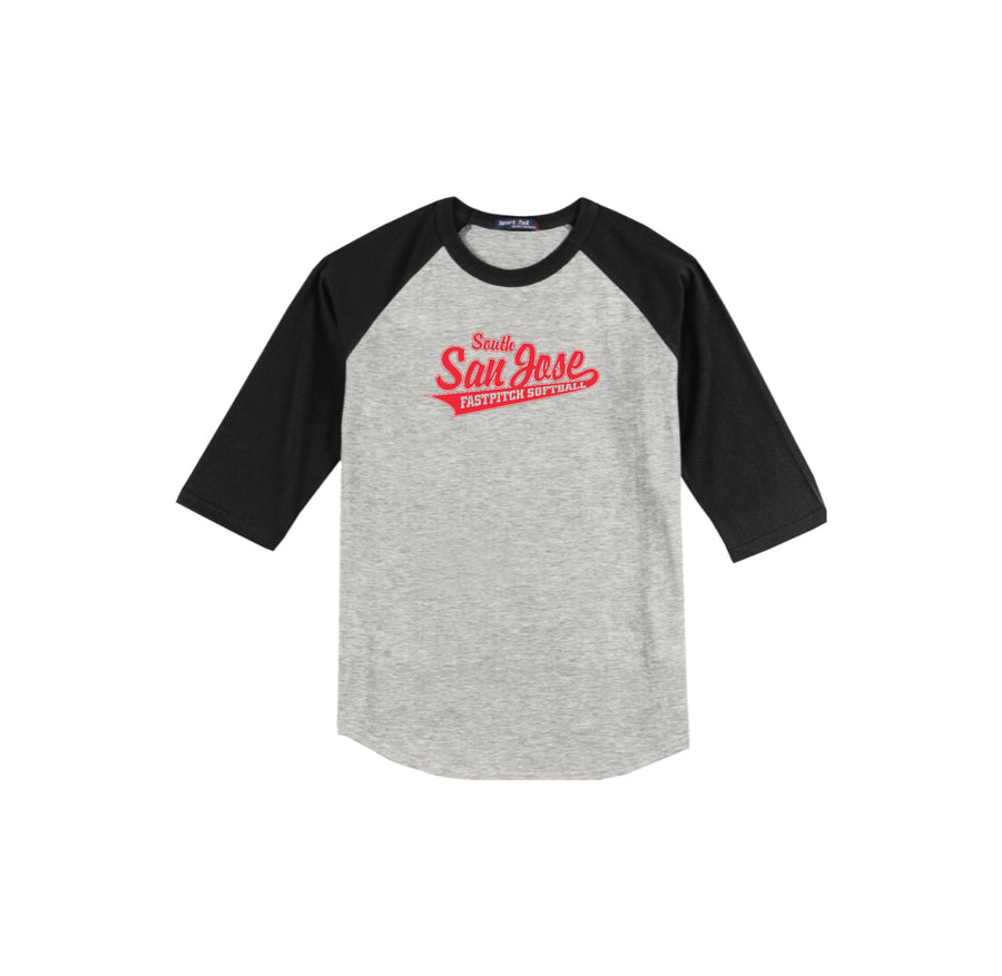 SSJSB-Adult Unisex Baseball Tee On-Demand RED Logo